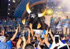 Bar do Boi encerra temporada azul no Sambódromo, em Manaus