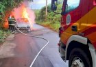 Em ação rápida, bombeiros de Iranduba combatem incêndio em veículo