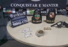 Cinco armas de fogo foram apreendidas pela Polícia Militar do Amazonas em Manaus e Região Metropolitana
