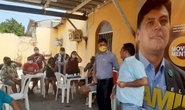 Marcelo Amil inicia campanha visitando comunidades da periferia de Manaus