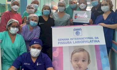 Crianças operadas de lábios leporinos recebem doação de sorvetes