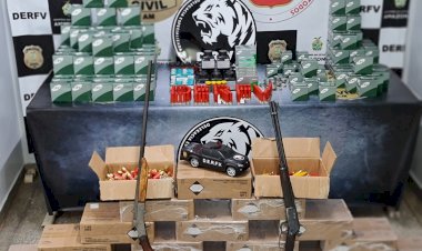 Empresária é presa pela DERFV com mais de 20 mil munições clandestinas