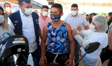 Vacina Amazonas: Wilson Lima acompanha vacinação contra Covid-19 no Careiro Castanho