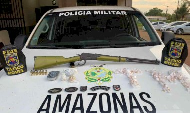 Em Iranduba, polícia apreende adolescente com drogas e arma de fogo