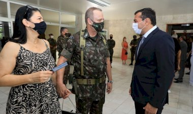 Wilson Lima agradece apoio do Exército no enfrentamento da pandemia de Covid-19