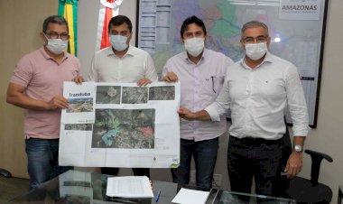 Governador Wilson Lima assina contrato para pavimentar 77 ruas em Iranduba