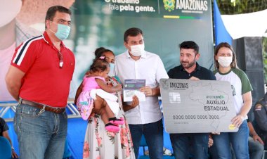 Governador Wilson Lima inicia a distribuição do Auxílio Estadual permanente em Tefé