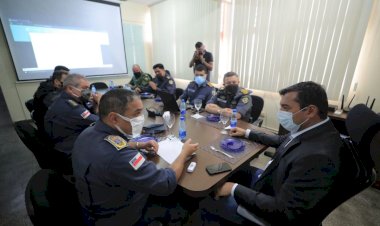 Em reunião com cúpula da PMAM, Wilson Lima destaca que concurso público vai corrigir déficit antigo da tropa