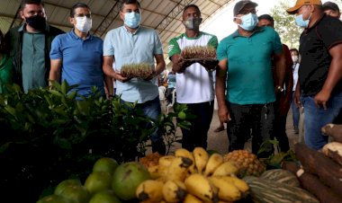 Governador Wilson Lima entrega 4,6 mil mudas e fomento de R$ 150 mil para agricultura familiar em Careiro da Várzea