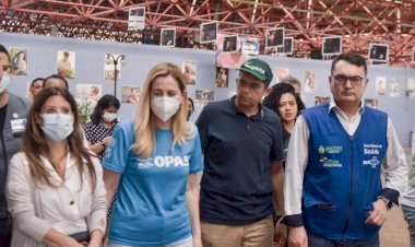 João Luiz acompanha a comitiva da Organização Mundial da Saúde (OMS) em visita ao Projeto RespirAR