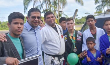 Deputado João Luiz participa de ações, inauguração de Prato Cheio e visita obras no município de Maués