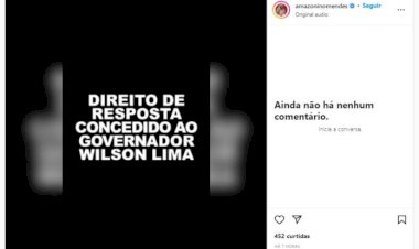 Direito de resposta é concedido a Wilson Lima nas redes sociais de Amazonino
