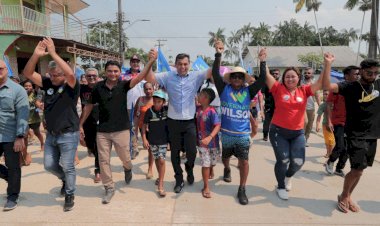 Em Anori, Wilson faz caminhada e fala de avanços em obras e na produção rural