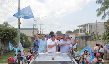 João Luiz participa com Wilson Lima de caminhadas e carreatas em Novo Airão, Codajás e Beruri