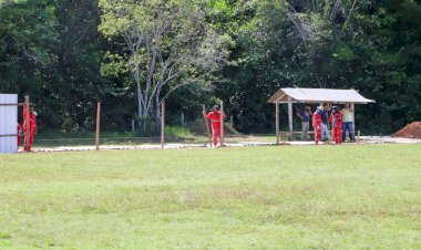 Emenda Parlamentar de João Luiz: Ordem de Serviço para construção de estádio de futebol de Presidente Figueiredo é assinada