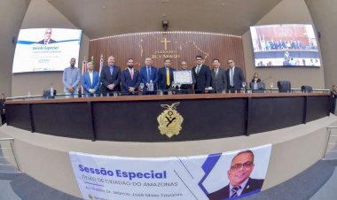 Vereador Márcio Tavares recebe Título de Cidadão do Amazonas, por propositura do deputado João Luiz na Aleam