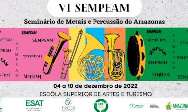 Governo do Amazonas apoia evento científico sobre música, metais e percussão