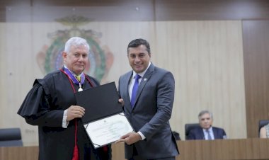 'Dialogando, pretendo conduzir os próximos anos da administração', destaca Wilson Lima ao ser diplomado pelo TRE