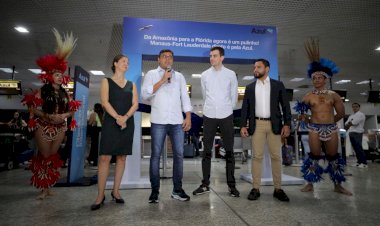 Wilson Lima destaca avanços no turismo do Amazonas durante inauguração do voo da Azul entre Manaus e Fort Lauderdale