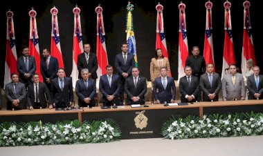 Empossado novamente governador, Wilson Lima diz que seguirá ouvindo a população para conduzir os destinos do Amazonas