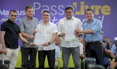 Governador Wilson Lima e prefeito David Almeida renovam convênio entre Estado e Município para o Passe Livre 2023