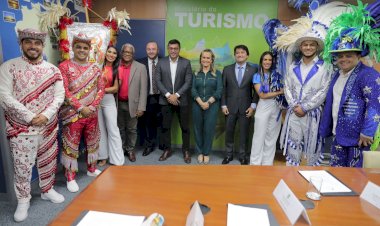 Wilson Lima se reúne com ministra do Turismo e apresenta dirigentes dos bumbás Caprichoso e Garantido