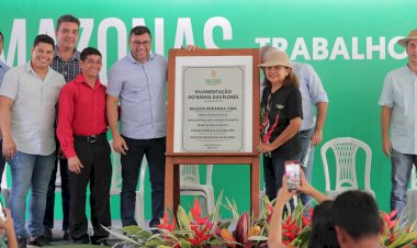Wilson Lima entrega Ramal das Flores pavimentado e melhora escoamento da produção