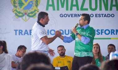 Deputado João Luiz participa com o governador Wilson Lima do anúncio do edital de seleção do Bolsa Esporte Estadual 2023