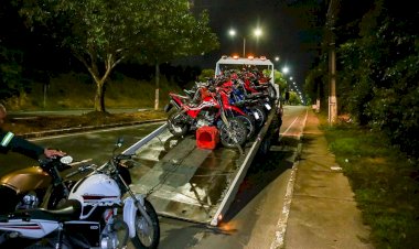 Ao inibir “rolezinho”, Detran Amazonas remove dez motocicletas durante operação