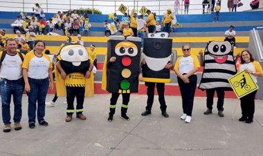 Detran Amazonas participa de ação alusiva ao ‘Maio Amarelo’ em Presidente Figueiredo