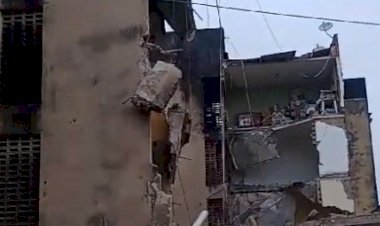 Prédio desaba em Paulista, na região metropolitana do Recife