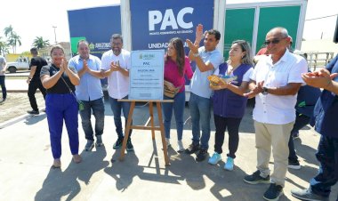 Wilson Lima inaugura unidade móvel do PAC em Maués, a segunda do Baixo Amazonas