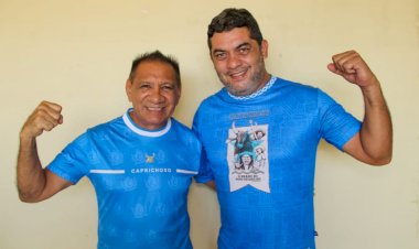 Karú Carvalho e Sérgio Mendes anunciam candidatura à presidência do Boi Caprichoso