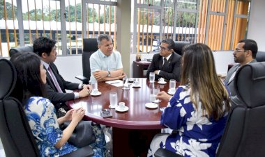 Núcleo de Relações Internacionais da Aleam, coordenado pelo deputado João Luiz, reúne-se com o superintendente da Zona Franca de Manaus