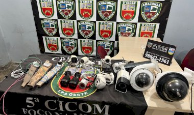 PMAM e Amazonas Energia retiram câmeras irregulares na zona oeste