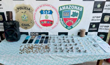 PC-AM prende dupla por tráfico de drogas em Alvarães