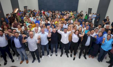 Pré-candidatos do União Brasil, PP e Podemos participam de reunião com Roberto Cidade e Wilson Lima, em ação de pré-campanha