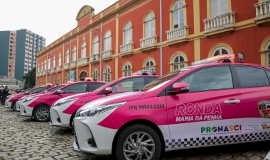 Novas viaturas entregues pelo Governo do Amazonas reforçam o trabalho da Ronda Maria da Penha e da Delegacia da Mulher