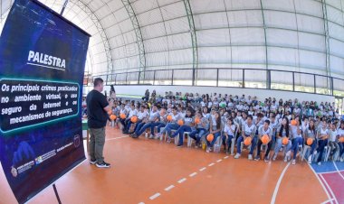 Comissão de Defesa das Crianças e Adolescentes da Aleam e Polícia Civil levam palestras do ‘Ei, Te Orienta!’ e crimes cibernéticos às escolas do Careiro Castanho