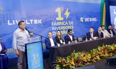 Adjuto Afonso prestigia inauguração de fábrica de energia solar no PIM e destaca vantagem do setor no Amazonas