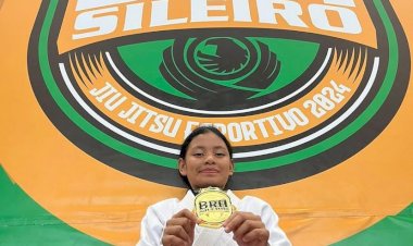 Com apenas 14 anos, 'Moana' conquista 2 medalhas de ouro na Copa Cidade de Manaus de Jiu-Jítsu
