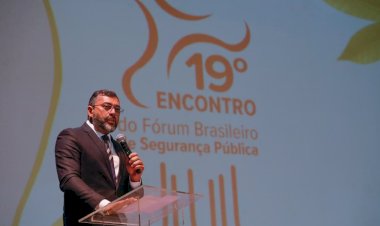 Governador Wilson Lima destaca avanços no combate à criminalidade durante a abertura do 19° Fórum Brasileiro de Segurança Pública em Manaus