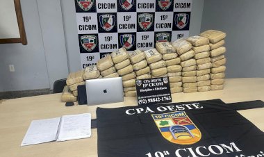 Polícia Militar do Amazonas apreende 70 quilos de maconha em ação na Ponta Negra