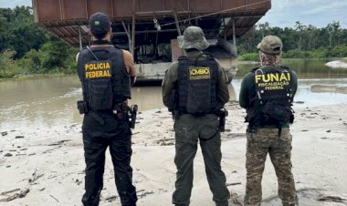 PF, ICMBio e Funai inutilizam dragas e intensificam repressão ao garimpo ilegal no Amazonas