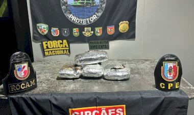 Base Arpão 2: PMAM prende homem transportando oito quilos de maconha para Manaus