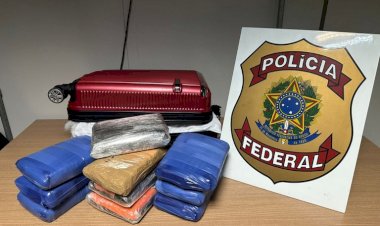 PF apreende 11 kg de maconha no Aeroporto Internacional de Manaus