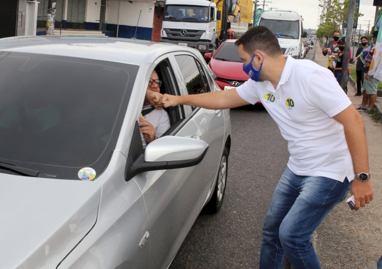 Capitão Alberto Neto e Orsine Jr. constatam sofrimento do trabalhador no trânsito caótico da Zona Leste