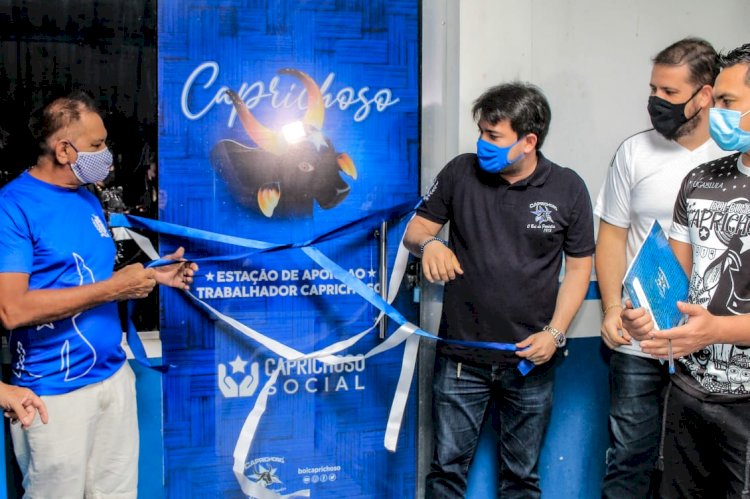 Caprichoso inaugura estação do Trabalhador e orienta artistas  sobre  projetos culturais 