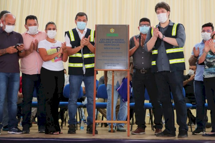 Governador Wilson Lima inaugura Ceti no município de Careiro Castanho