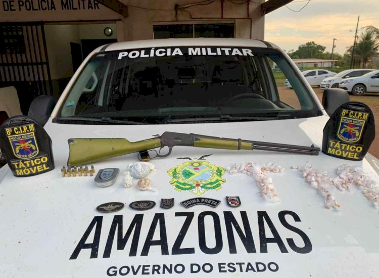 Em Iranduba, polícia apreende adolescente com drogas e arma de fogo